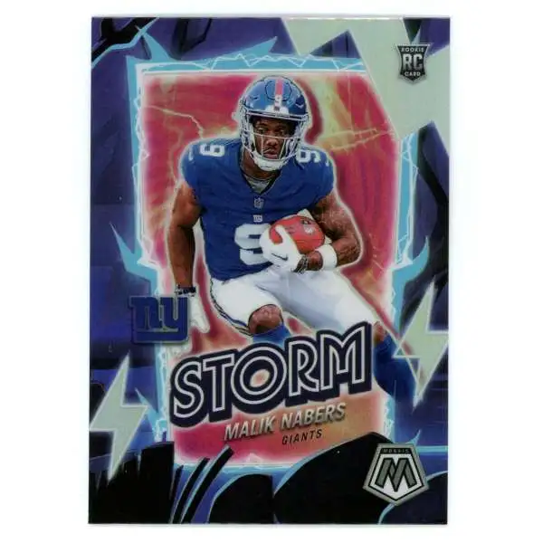 NFL 2024 Panini Mosaic Football Storm Malik Nabers #12 [Rookie]