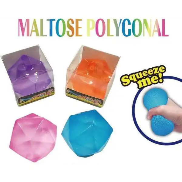 Maltose Polygonal 2-Inch Stress Squishy Fidget Toy [1 RANDOM Squishy Toy]