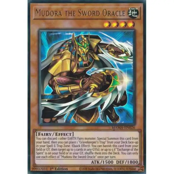 YuGiOh Magnificent Mavens Ultra Rare Mudora the Sword Oracle MAMA-EN026