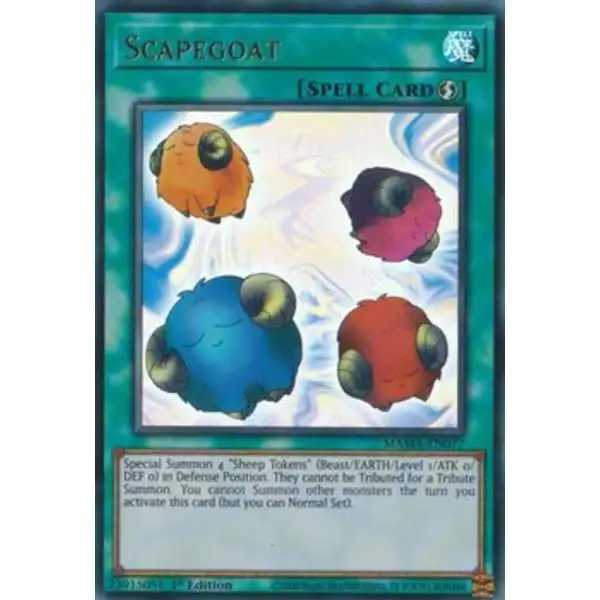 YuGiOh Magnificent Mavens Ultra Rare Scapegoat MAMA-EN077