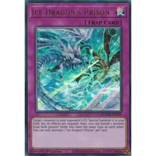 YuGiOh Magnificent Mavens Ultra Rare Ice Dragon's Prison MAMA-EN101