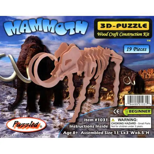 3D-Puzzle Wood Construction Kit Mammoth Puzzle #1031