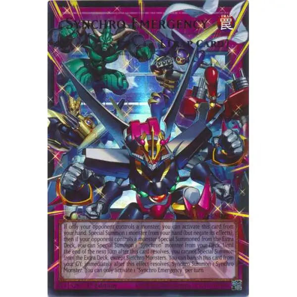 YuGiOh Trading Card Game Magnificent Monsters Ultra Rare Synchro Emergency MAMO-EN009 [Extended Art]