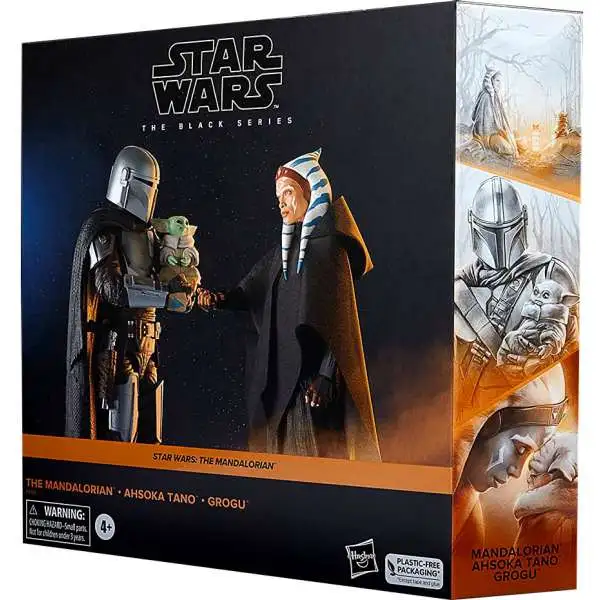 Star Wars Black Series The Mandalorian, Ahsoka Tano & Grogu Exclusive Action Figure 3-Pack