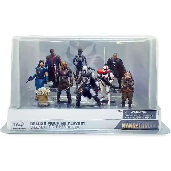 Disney Star Wars The Mandalorian Exclusive 9-Piece PVC Figure Deluxe Play Set [Includes Kuill, IG-11 & The Blacksmith]