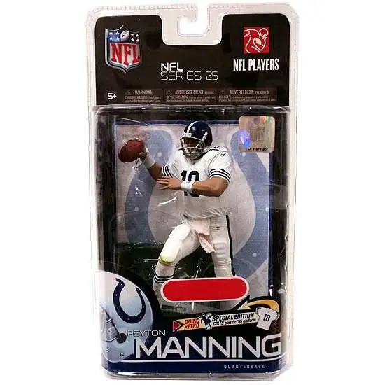 McFarlane Toys NFL Indianapolis Colts Sports Picks Football Series 25 Peyton Manning Exclusive Action Figure [Retro Uniform]