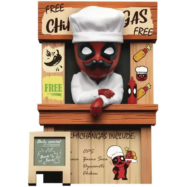 Marvel Mini Egg Attack Deadpool's Chimichangas 3.5-Inch Statue MEA-027