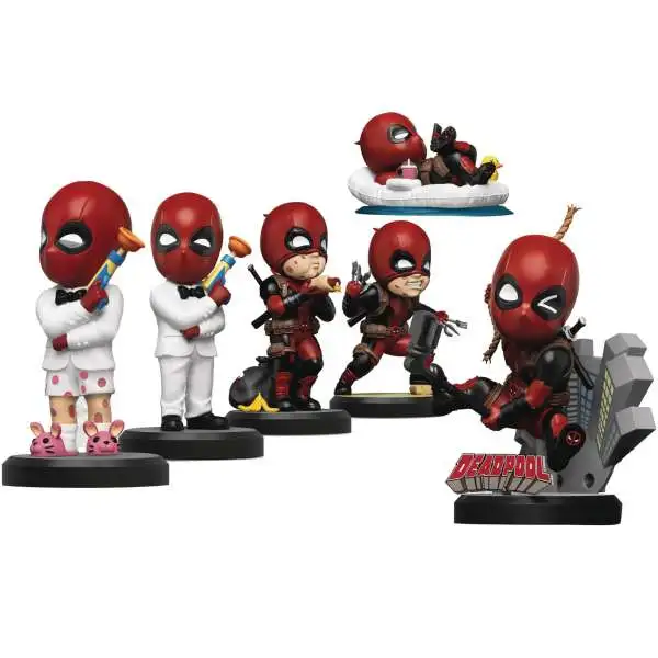 Marvel Deadpool Series Deadpool 2-Inch Collectible PVC Figure Set MEA-027