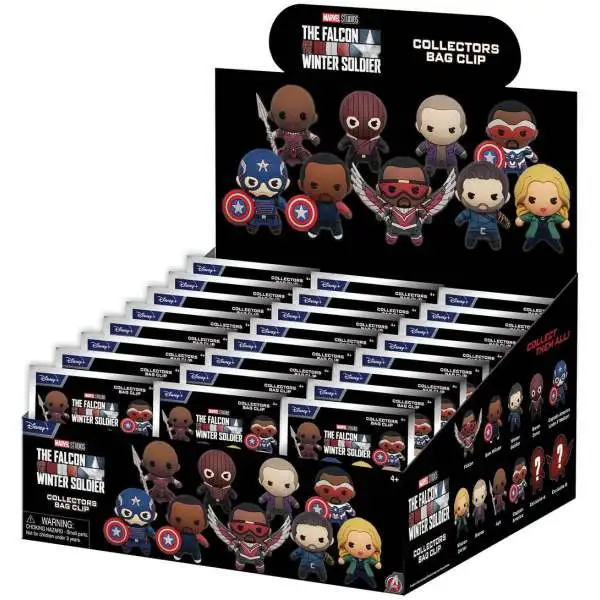 Marvel 3D Figural Keyring The Falcon and the Winter Soldier Mystery Box [24 Packs]