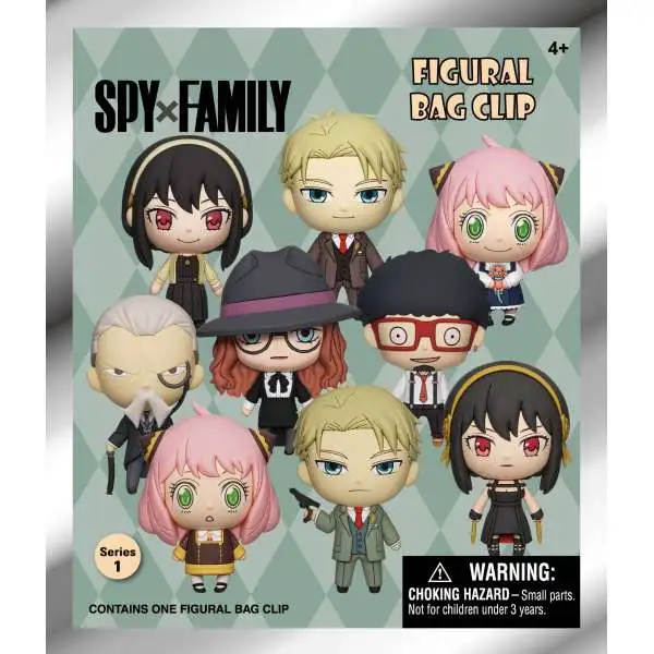 3D Figural Bag Clip Spy X Family Mystery Pack