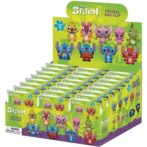 Disney 3D Figural Keyring Lilo & Stitch Series 5 Mystery Box [24 Packs] (Pre-Order ships June)