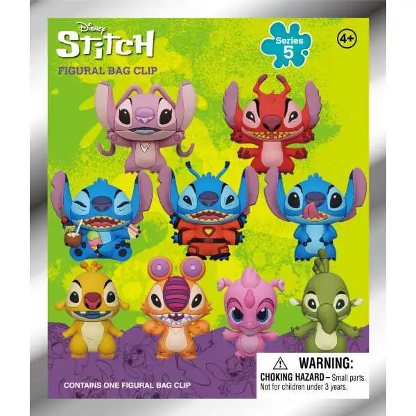 Disney 3D Figural Keyring Lilo & Stitch Series 5 Mystery Pack (Pre-Order ships June)