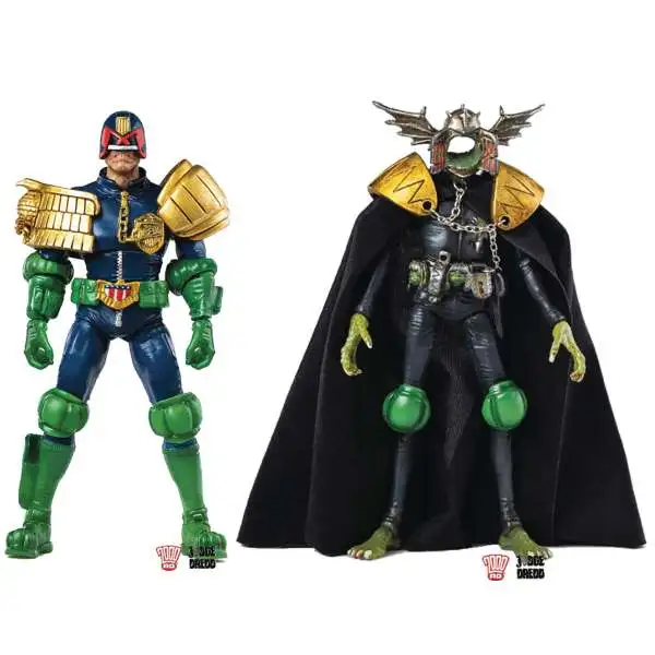 2000 A.D. Judge Dredd Judge Dredd & Judge Death Exclusive Action Figure 2-Pack [Gaze into the Fist of Dredd]