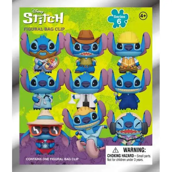 Disney 3D Figural Keyring Lilo & Stitch Series 6 2-Inch Mystery Pack [1 RANDOM Figure]