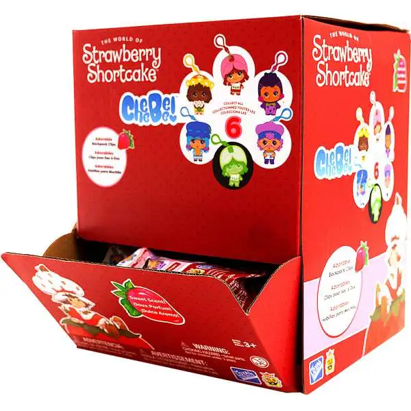Strawberry Shortcake CheeBee Backpack Clip 2.5-Inch Mystery Box [24 Pack]
