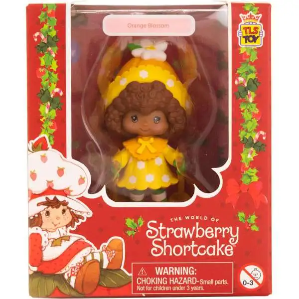 Strawberry Shortcake CheeBee Holiday Collection Orange Blossom 2.5-Inch PVC Figure [Candy Cane Skis]