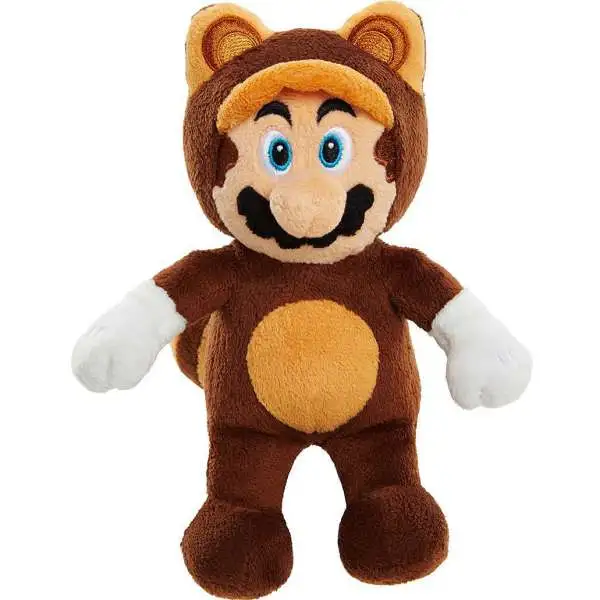 World of Nintendo Super Mario 3D World Mario 8-Inch Plush [Brown Tanooki Suit]