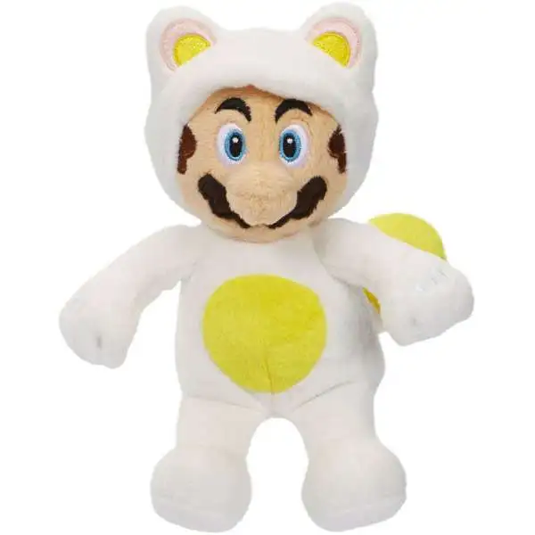 World of Nintendo Super Mario Mario 8-Inch Plush [White Tanooki Suit]