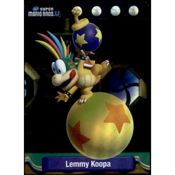 Super Mario Lemmy Koopa Dog Tag Trading Card #17