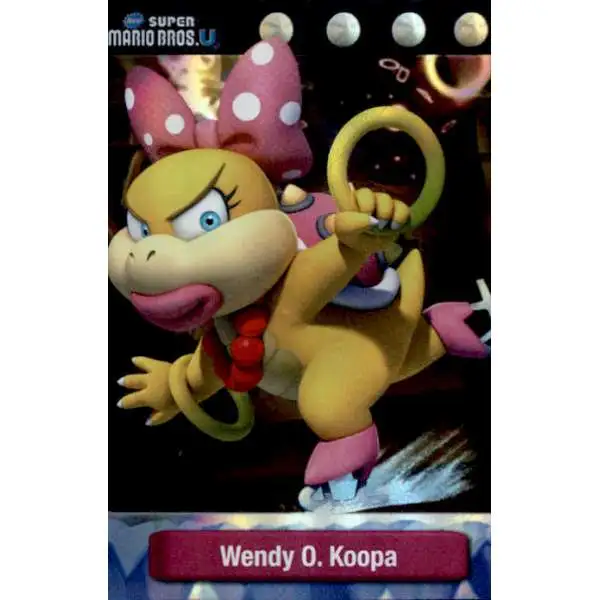 Super Mario Wendy O. Koopa Dog Tag Trading Card #20