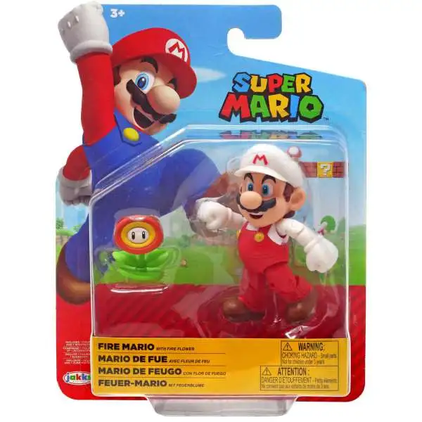 World of Nintendo Fire Mario Action Figure [RANDOM Package, Same Contents!]