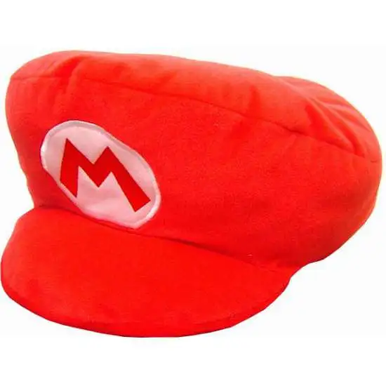 Super Mario Mario Hat Pillow 13-Inch Plush