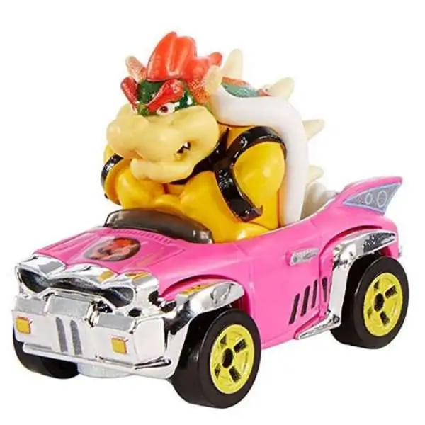 Hot Wheels Mario Kart Badwagon Bowser Diecast Car [Loose]