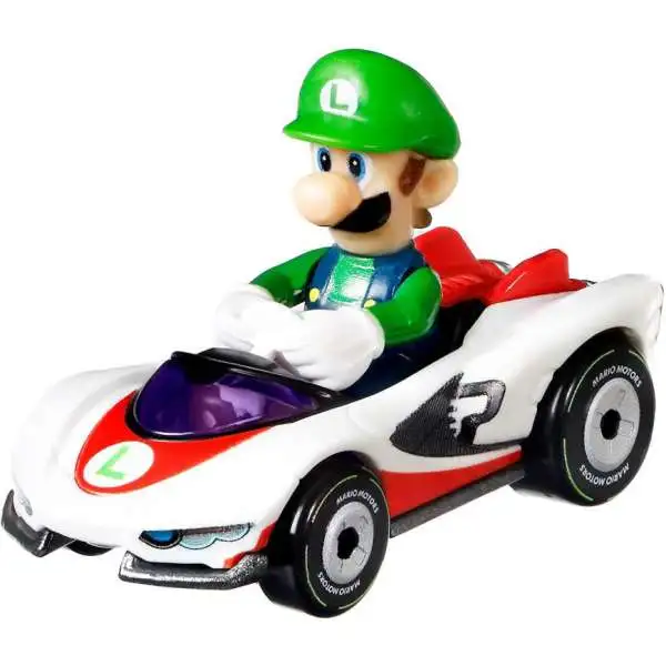 Hot Wheels Mario Kart Baby Luigi Sneeker 164 Diecast Car Mattel Toys
