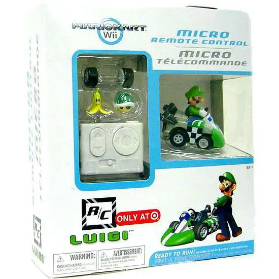 Super Mario Mario Kart Wii Micro Remote Control Luigi Exclusive R/C Vehicle