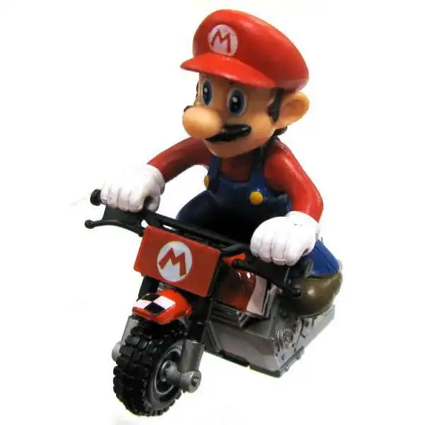 Super Mario Mario Kart Gacha Mario on Bike 1.5-Inch Pull Back Racer