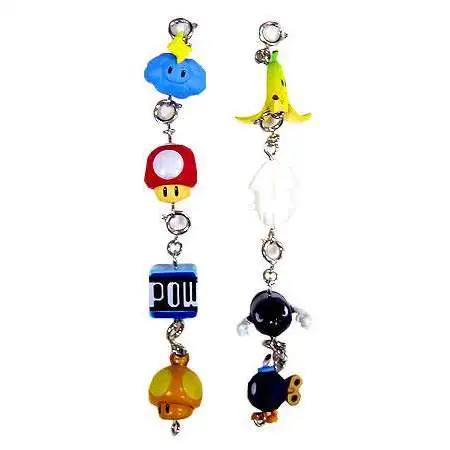 Super Mario Mario Kart Wii Set of 8 Charms