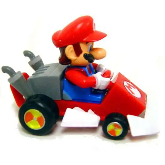 Mario Kart Tomy Gashopan 1.5 Inch Mario Pull Back Bike 