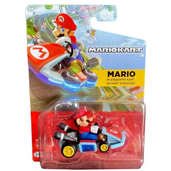 World of Nintendo Mario Kart Tape Racer Mario Figure [Standard Kart]
