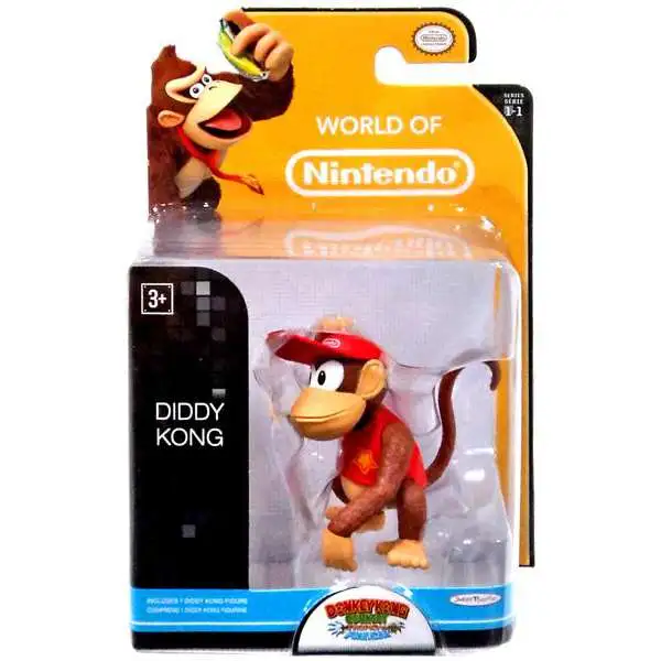 World of Nintendo Donkey Kong Country Tropical Freeze Diddy Kong 2.5-Inch Mini Figure