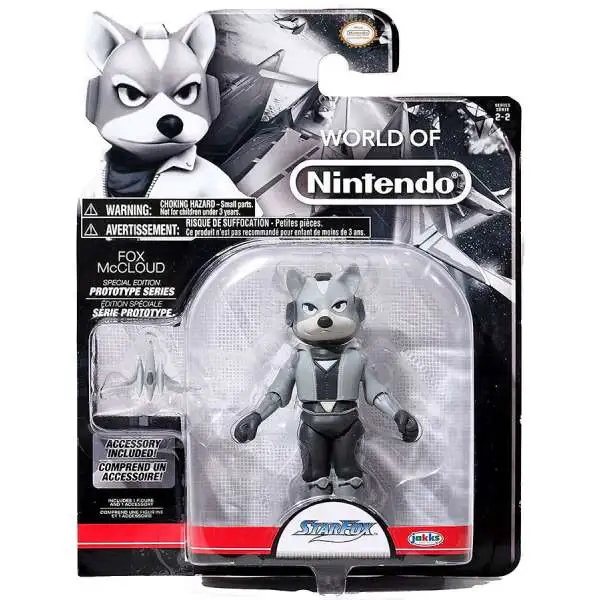 World of Nintendo Starfox Prototype Series Fox McCloud Action Figure
