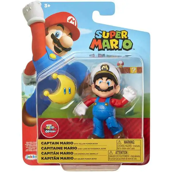 World of Nintendo Captain Mario Action Figure [with Yellow Power Moon]