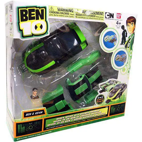 Ben 10 Ben's Mark 10 & Kevin's Cruiser Action Figure Vehicle