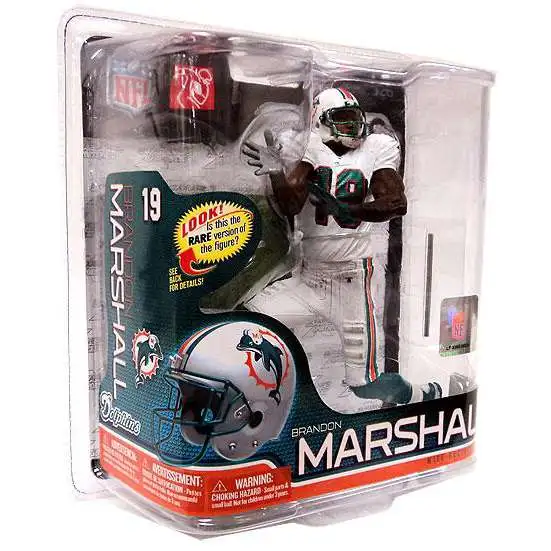 McFarlane Toys NFL Miami Dolphins Sports Picks Football Series 26 Brandon Marshall Action Figure [White Jersey]