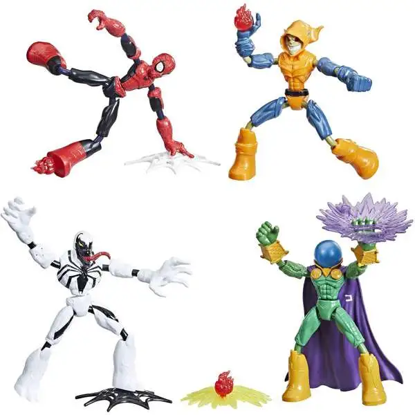 Marvel Bend & Flex Spider-Man, Anti-Venom, Mysterio & Hobgoblin Exclusive Action Figure