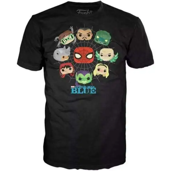 Funko Marvel Collector Corps Spider-Man Blue Exclusive T-Shirt [X-Large]