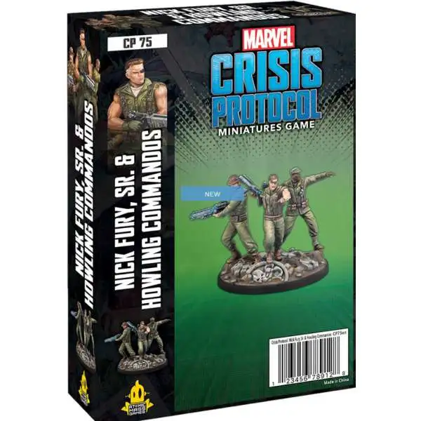Marvel Crisis Protocol Nick Fury, Sr. & Howling Commandos Character Pack