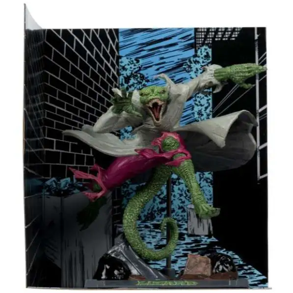 McFarlane Toys Marvel The Lizard Posed Figure with Scene [Spider-Man #2]