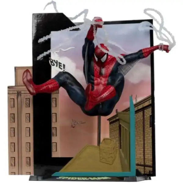 McFarlane Toys Marvel Spider-Man Posed Figure with Scene [Spider-Man #6]