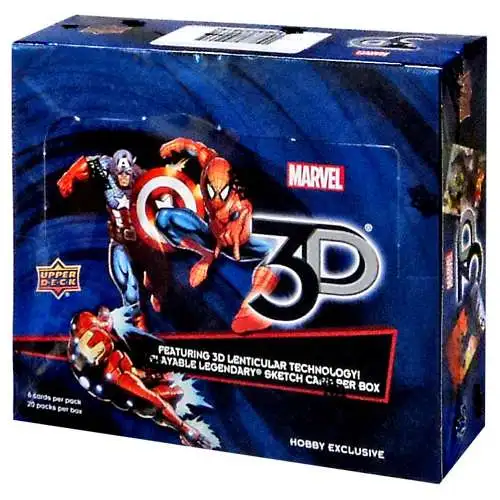 Marvel Upper Deck 3D Trading Card HOBBY Box