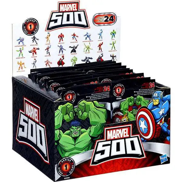 Marvel 500 Micro Series 1 Mystery Box 24 Packs Hasbro - ToyWiz