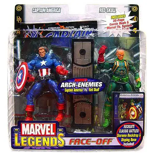 Marvel Legends Face Off Series 1 Captain America vs. Baron Strucker Action Figure 2-Pack [Unmasked Variant]