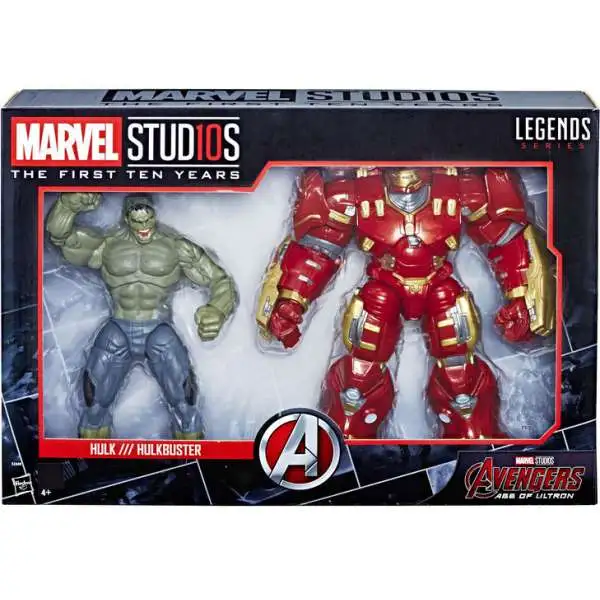 Avengers Age of Ultron Marvel Studios: The First Ten Years Marvel Legends Hulk /// Hulkbuster Action Figure 2-Pack [Damaged Package]