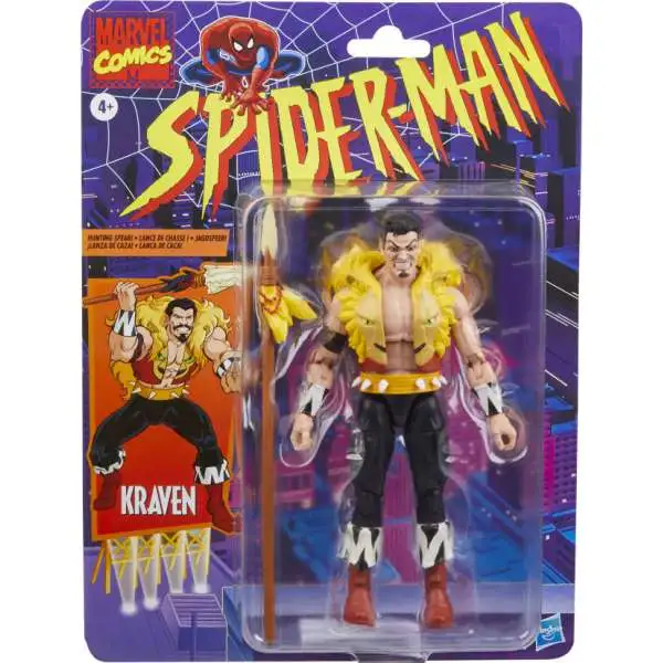 Spider-Man Marvel Legends Retro Series Kraven Exclusive Action Figure