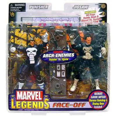 Marvel Legends Face Off Series 2 Punisher vs. Jigsaw Action Figure 2-Pack