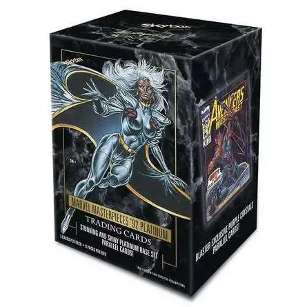 MARVEL SPSP セット Marvel Masterpieces 2023-24 92 Platinum Trading Card HOBBY Box 12